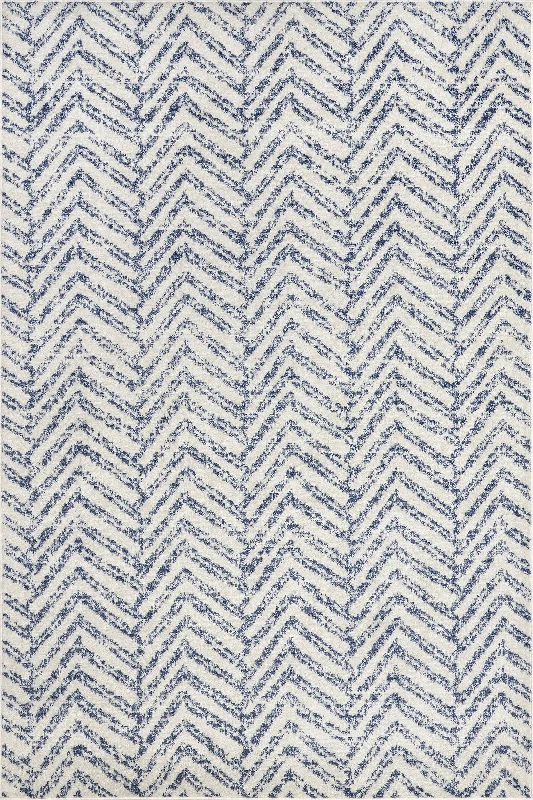 Antique Chevron Rug | Blue