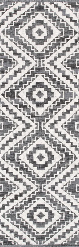 Aztec Trellis Rug | Grey