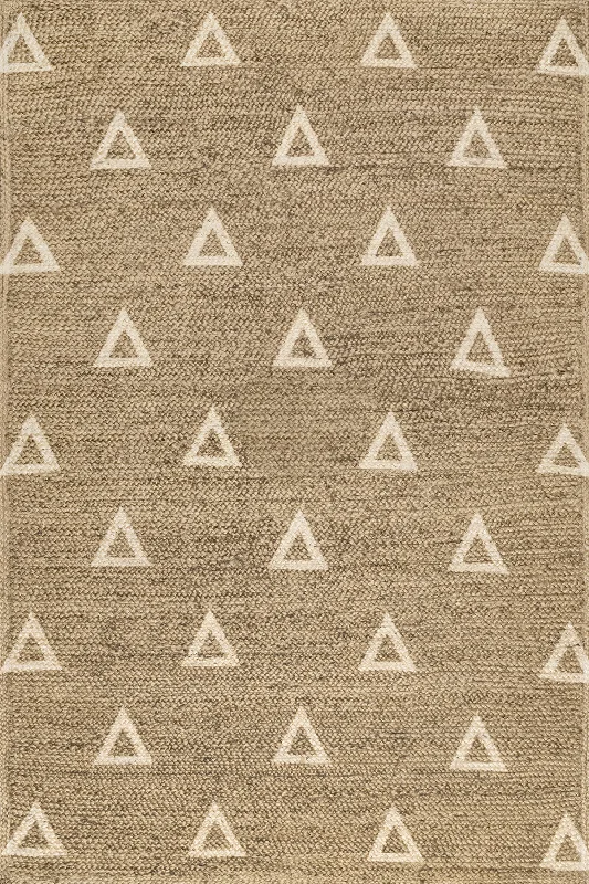 Delilah Jute Geometric Rug | Natural