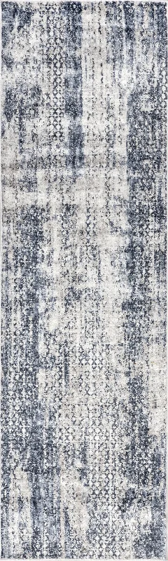 Demi Abstract Striped Rug | Blue