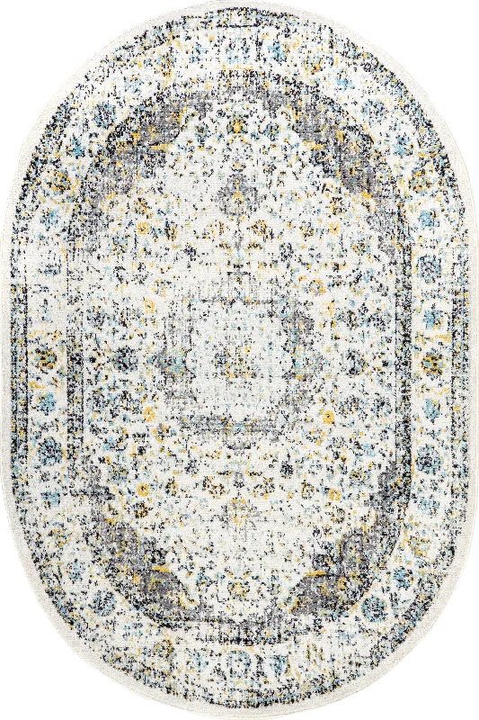 Distressed Persian Rug | Grey