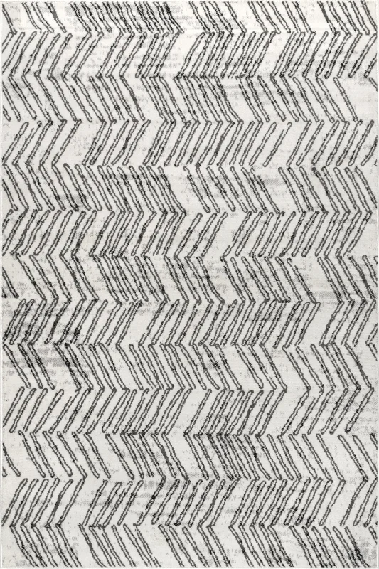 Dorothy Reverse Chevrons Rug | Grey