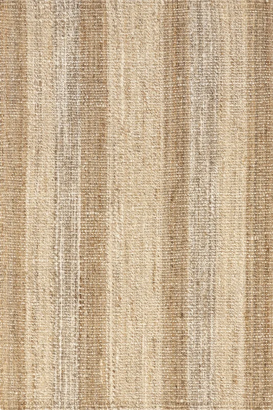 Edie Handwoven Striped Jute Rug | Ivory