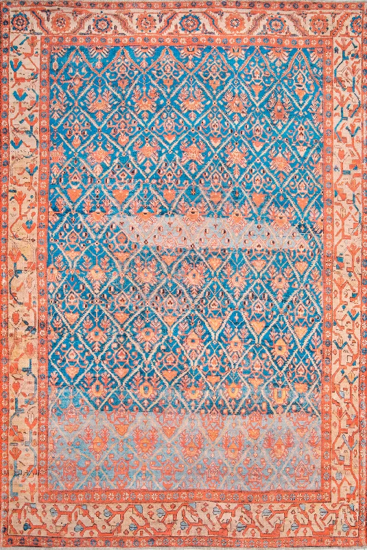 Floral Trellis Rug | Blue