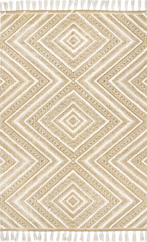 Greek Eye Trellis Rug | Beige