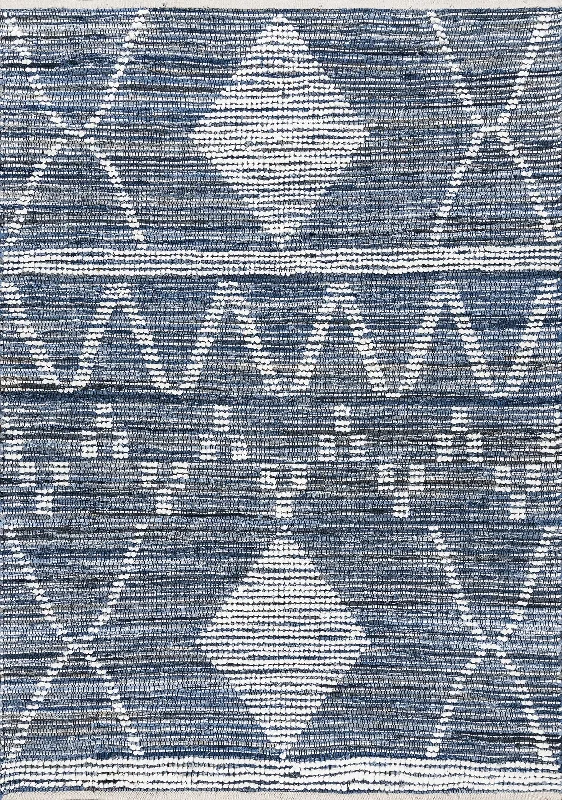 Handwoven Denim Rug | Blue