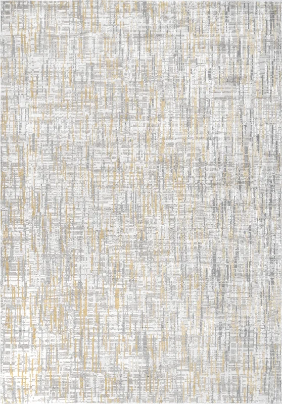 Isabella Crosshatch Abstract Rug | Gold