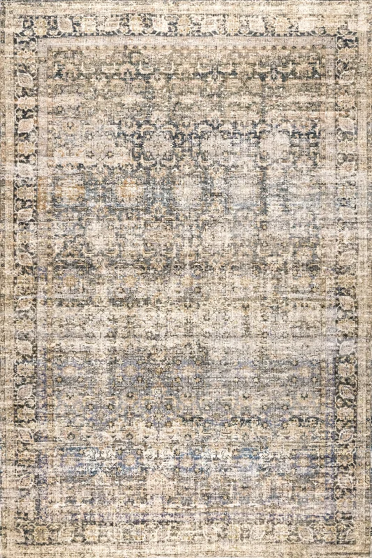 Ivanna Bordered Faded Rug | Beige