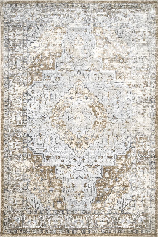 Ivied Medallion Rug | Beige