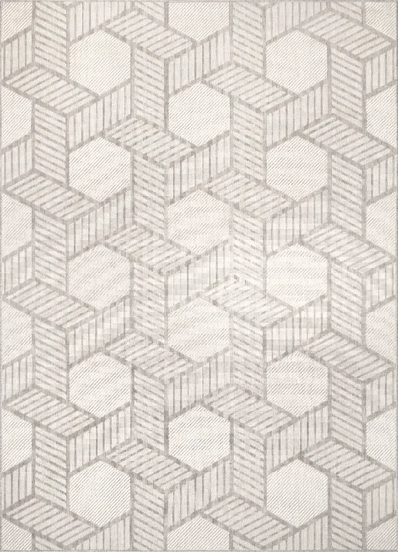 Latticework Indoor/Outdoor Rug | Grey