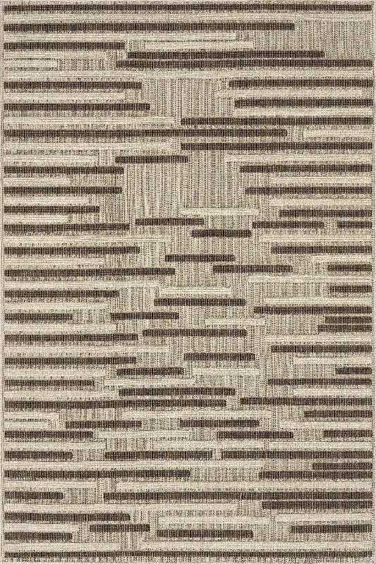 Marlena Indoor/Outdoor Banded Rug | Beige