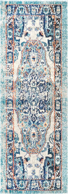 Mosaic Medallion Rug | Blue