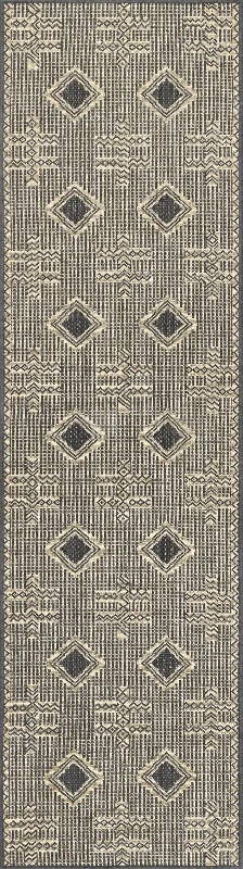 Native Tokens Indoor/Outdoor Rug | Charcoal