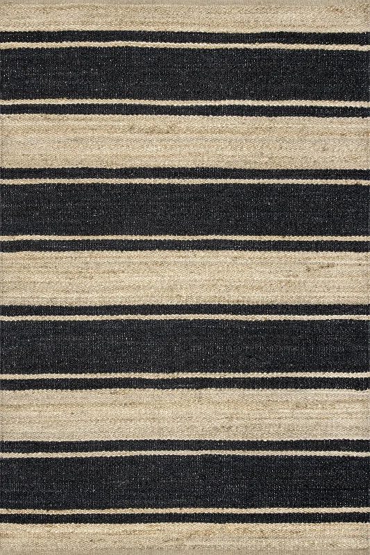 Regent Stripes Rug | Charcoal