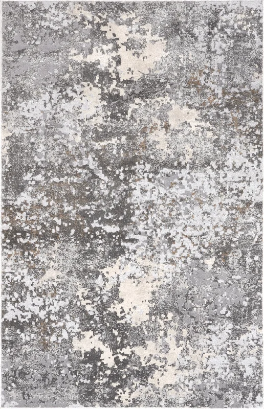 Ricki Mottled Abstract Rug | Grey