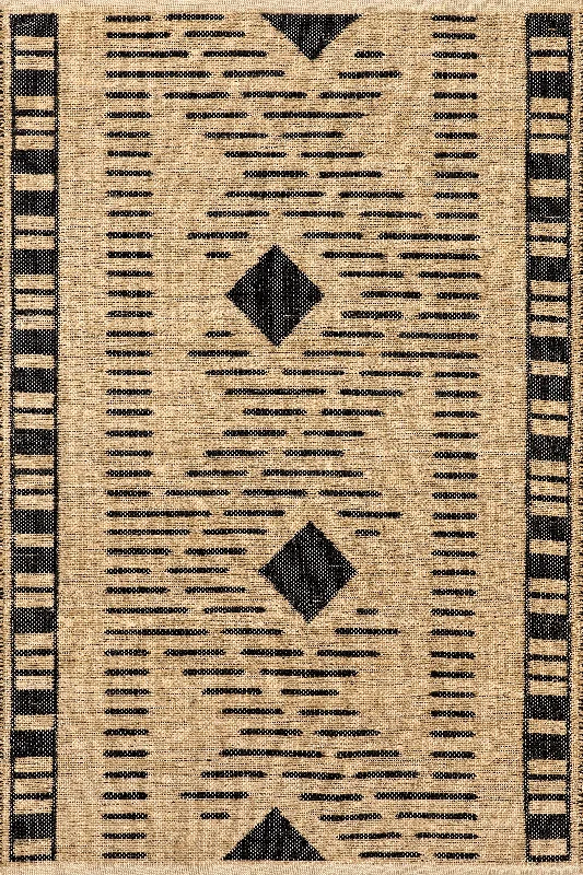 Sabina Jute Geometric Rug | Natural