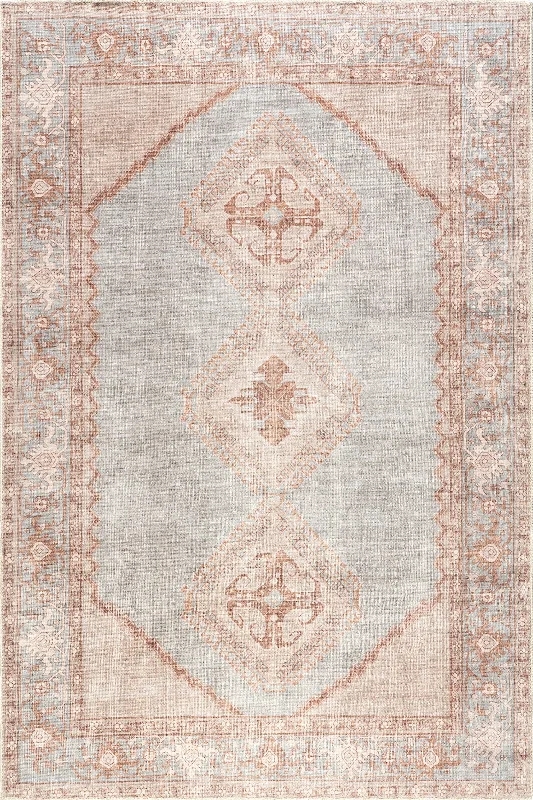 Shivani Medallion Rug | Light Brown