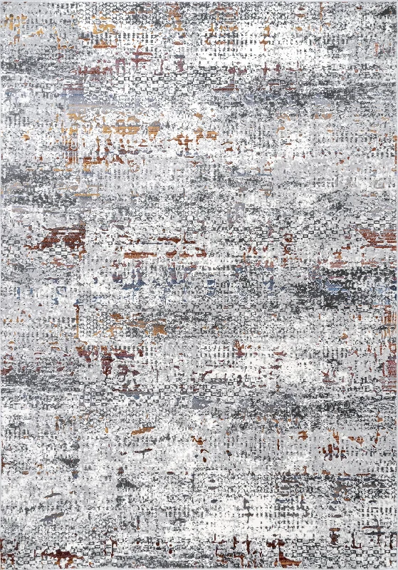 Sidney Mottled Abstract Rug | Light Grey