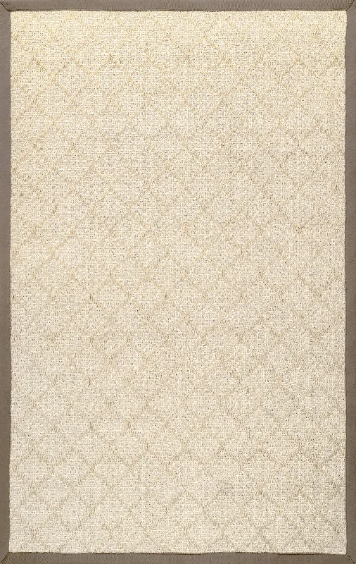 Stitched Trellis Rug | Natural