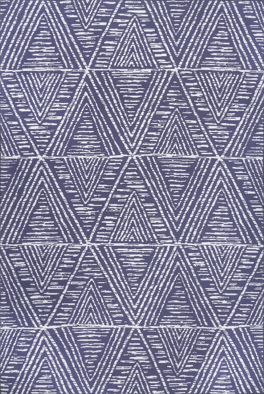 Suzy Trellis Washable Indoor/Outdoor Rug | Blue