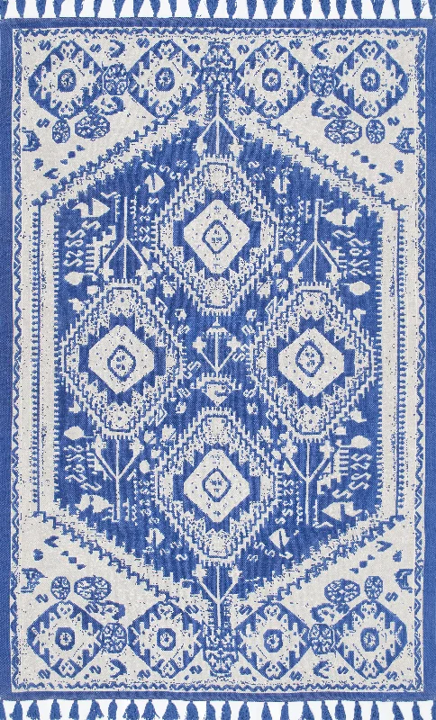 Tassel Rug | Blue