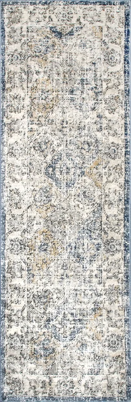 Timeworn Trellis Rug | Blue