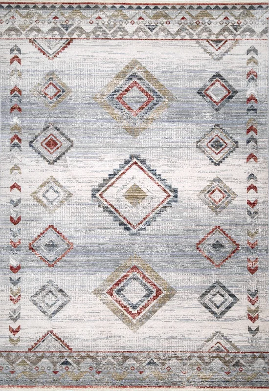 Tribal Diamonds Rug | Ivory