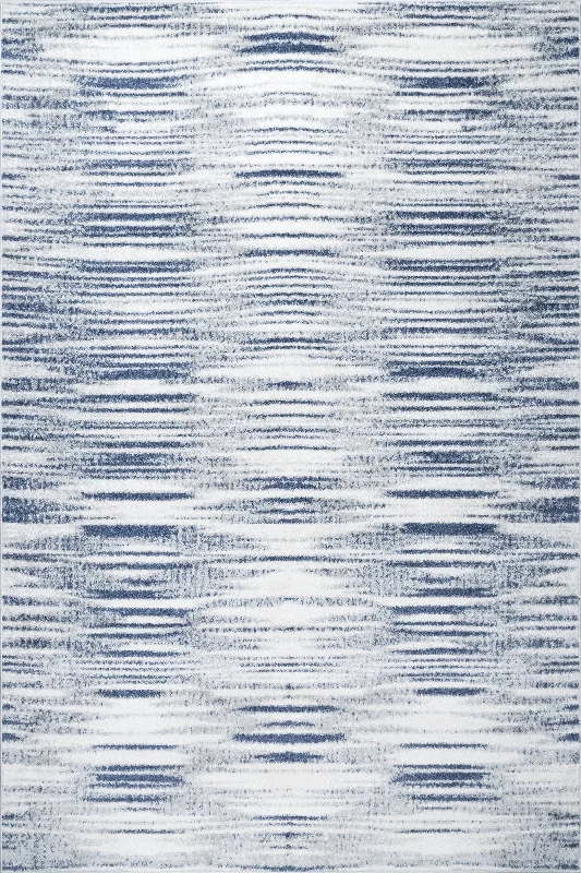 Trishna Striated Abstract Rug | Blue