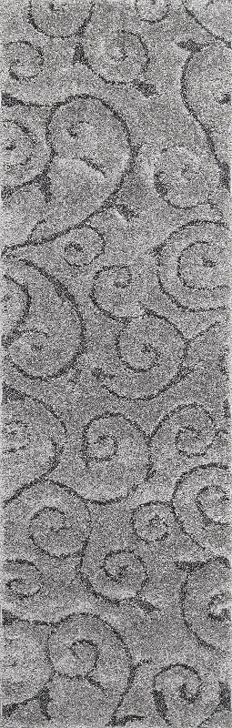 Vine Swirls Rug | Dark Grey