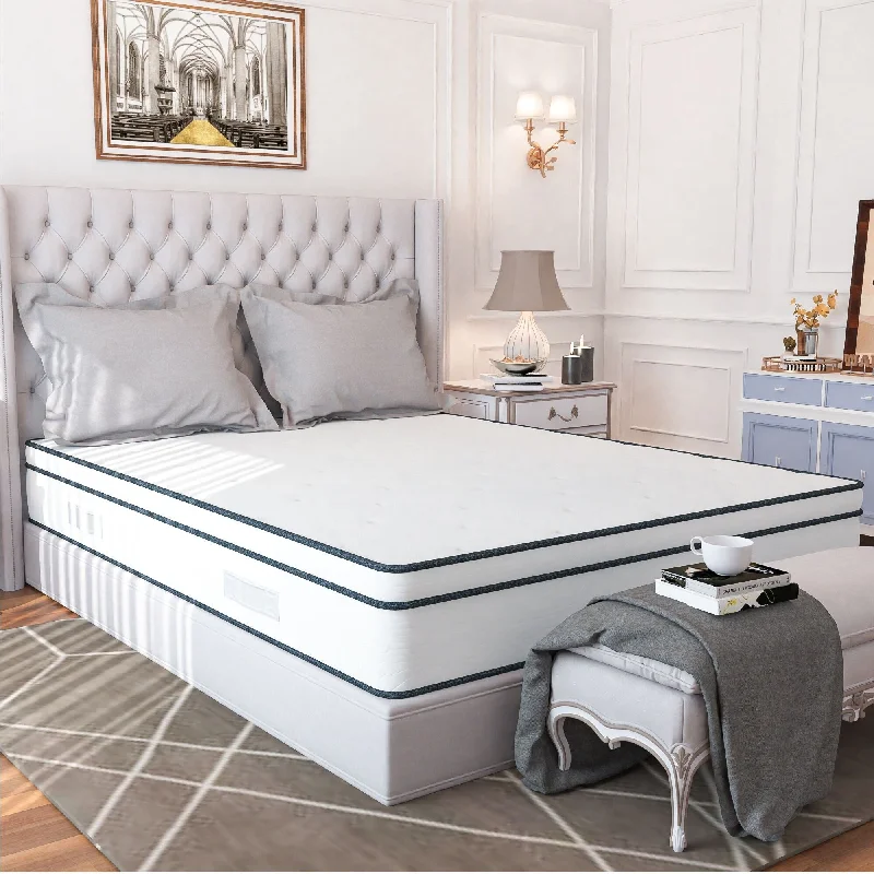 12 in. Medium Firm Memory Foam & Innerspring Hybrid Tight Top Queen & King Mattress