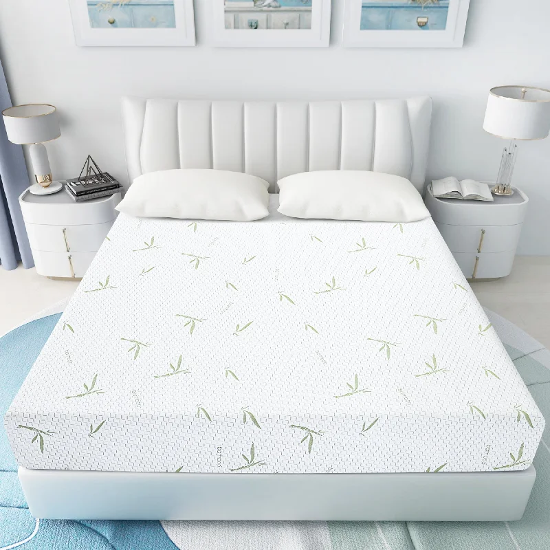 8 Inch Memory Foam Mattress with Bamboo Cover Breathable Bed Mattress