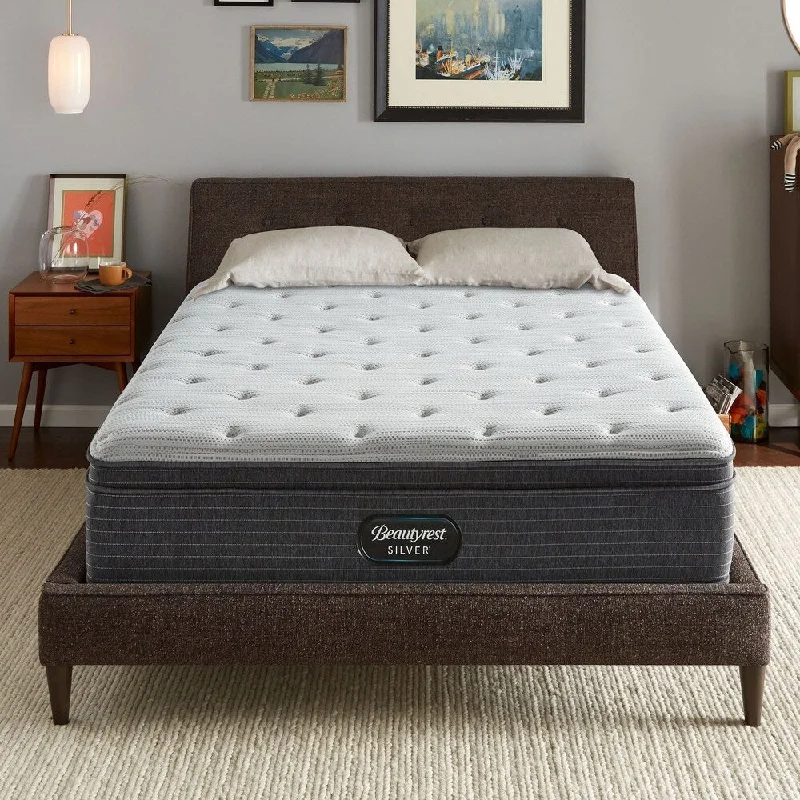 Beautyrest Silver BRS900 13-inch Plush Euro Top Mattress Set