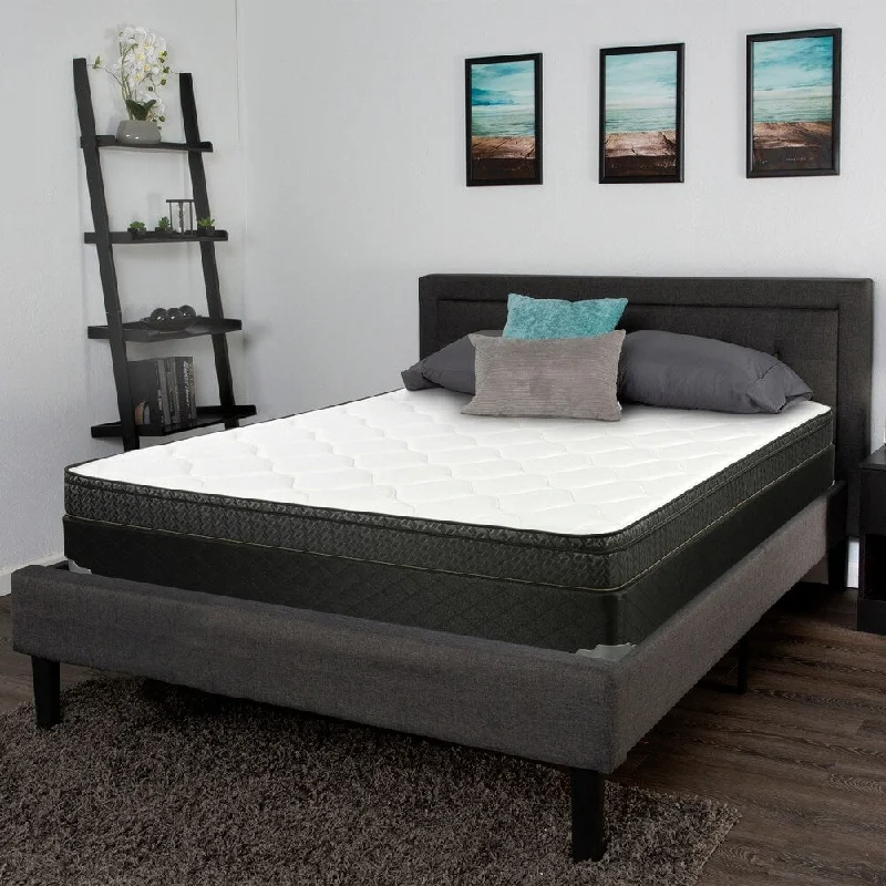 Brenna White and Black 9.25" Eastern King Mattress