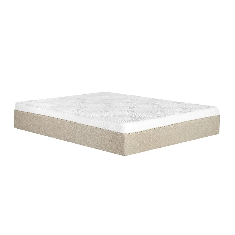 Gery 14 Inch Queen Size Cool Gel Mattress, Memory and PU Foam, High Comfort