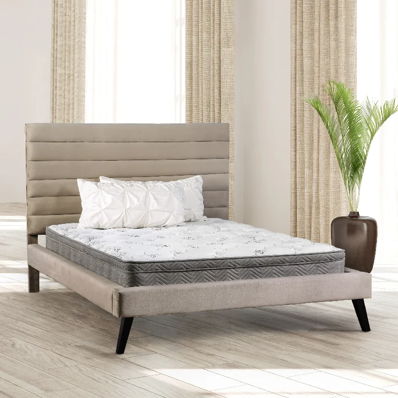 Maze Contemporary White Cal King Euro Top Mattress by Furniture of America