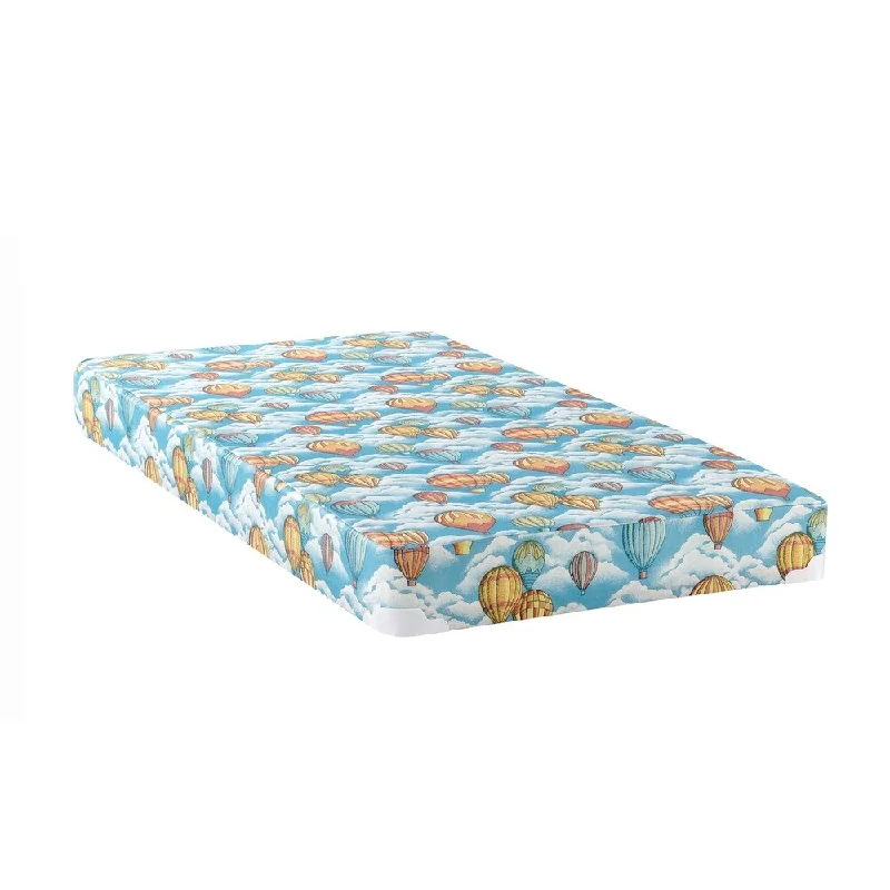 Pearson Balloon Blue Patterned Mattress with 2-inch Wood Bunkie