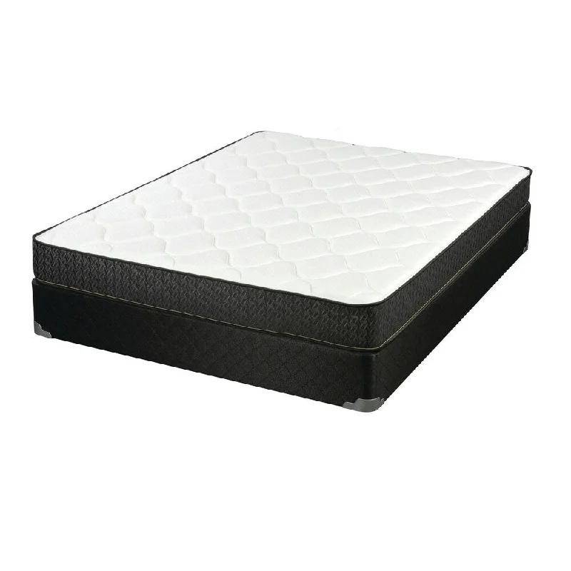 Sandrine White and Charcoal 6-inch Mattress