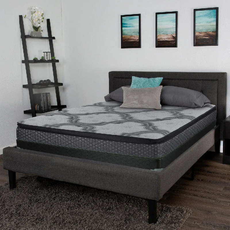 Vonna Grey and Black 15.5" California King Mattress