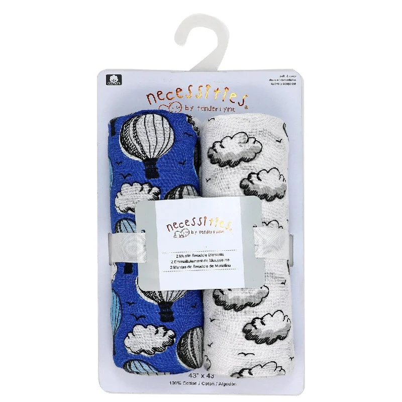 Baby 2 Pack Muslin Swaddle Blankets - N/A