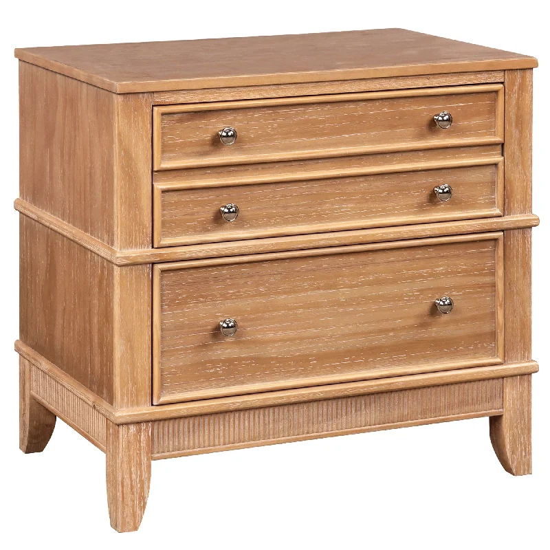 Bedroom Natural Finish Nightstand Side Table Office Sofa Side Table