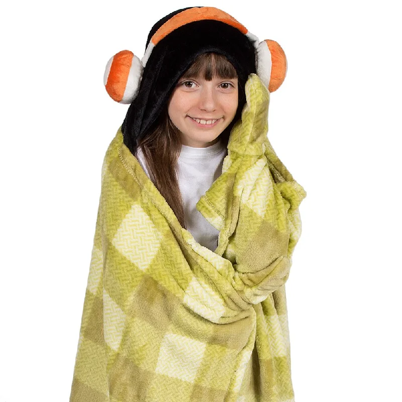 Berkshire Blanket Cuddly Buddies Kids Hooded Headphones Throw