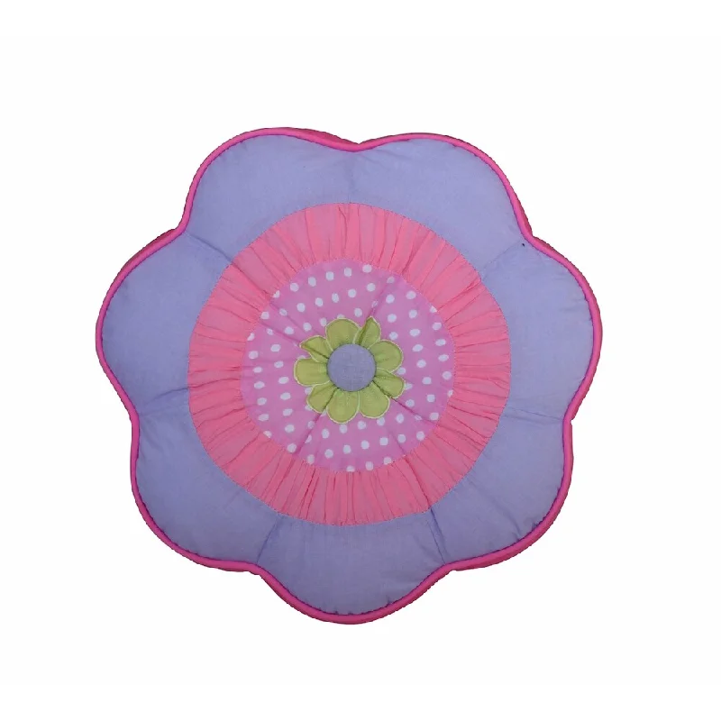 Blossom Round Flower Decorative Throw Pillow