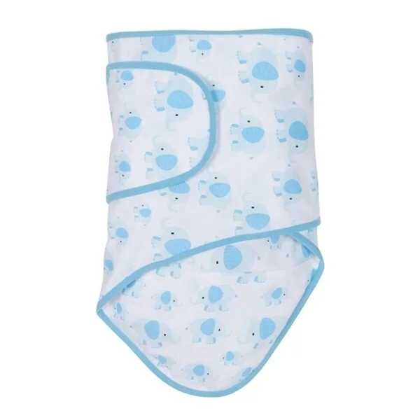 Blue Elephants Miracle Blanket Swaddle Wrap