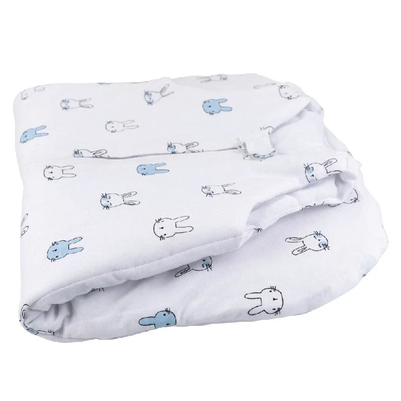 Cotton Wearable Blanket Sleep Bag-2 pk-Light Blue-Large 6-12 Months - N/A