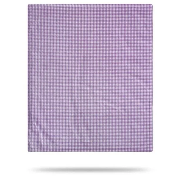 Denali Gingham Light Lilac/Light Lilac 30"x36" Baby Blanket