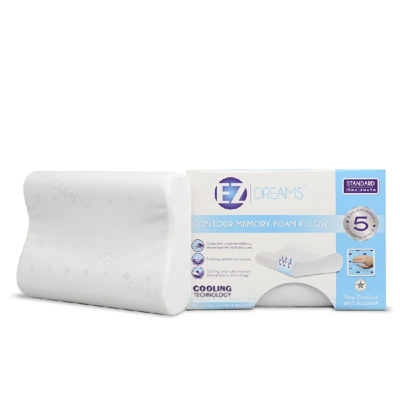 EZ Dreams Memory Foam 5-inch Contour Pillow