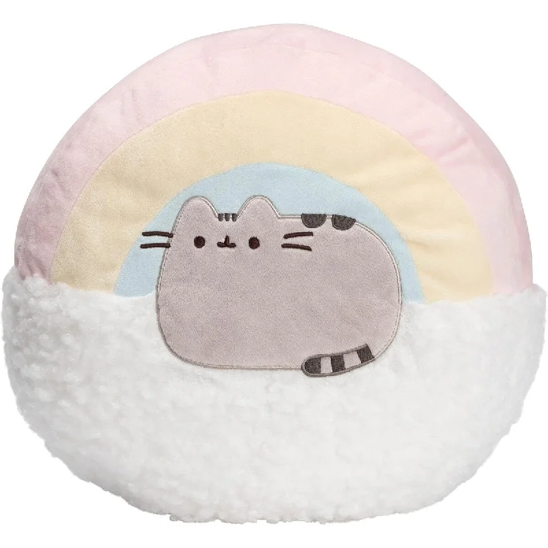 Gund Pusheen Rainbow Washable Pillow Plush Stuffed Animal Cat, 13 inch