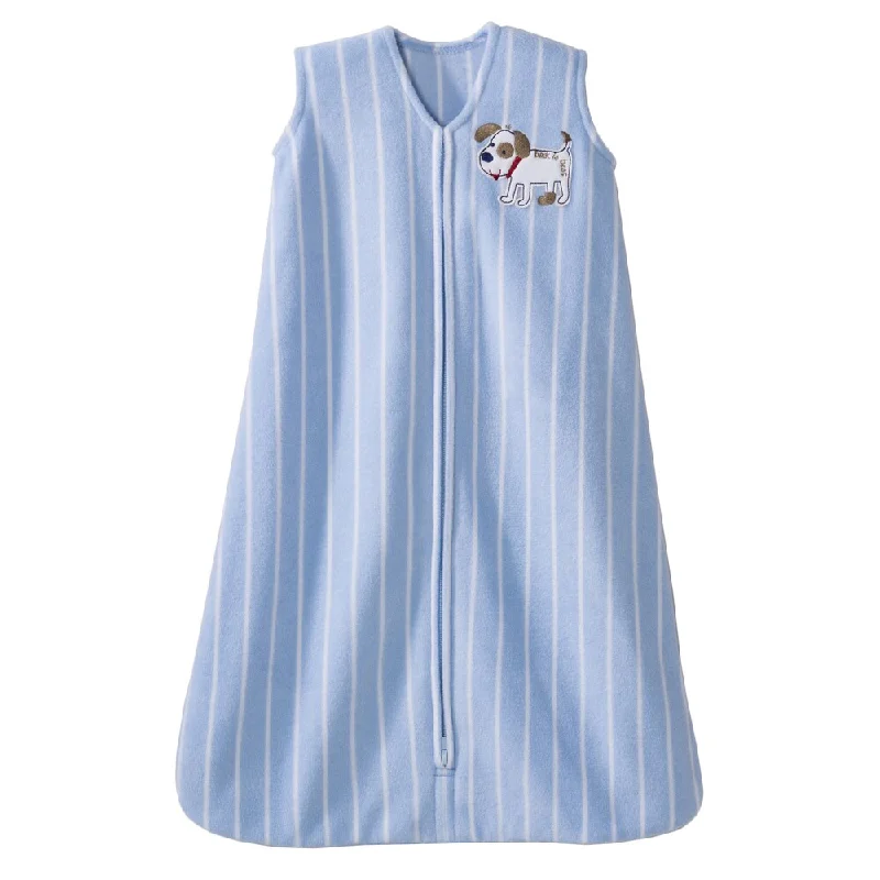 HALO SleepSack Microfleece Wearable Blue Dog Stripes Blanket