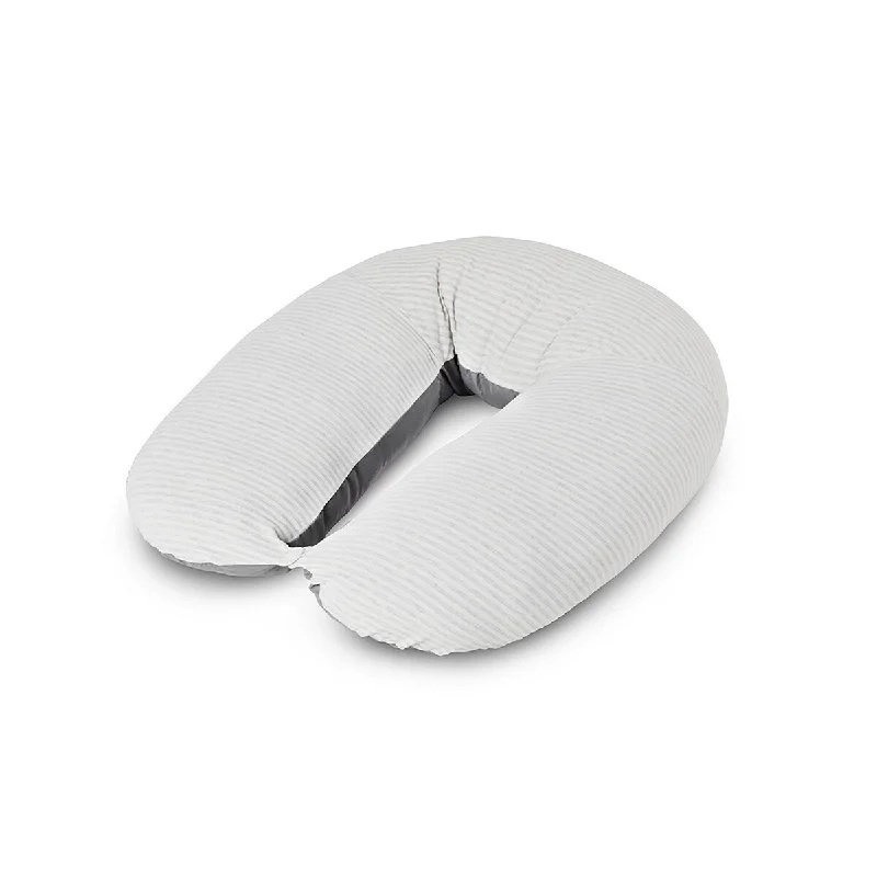 Hopo 7-in-1 Pregnancy & Nursing Pillow, White Gray