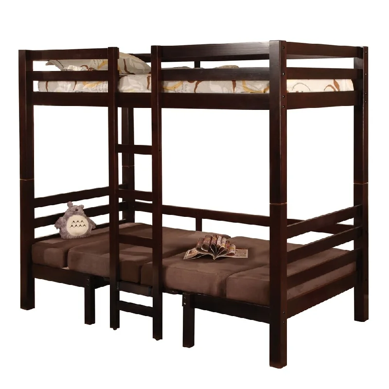 Joaquin Transitional Medium Brown Twin-over-twin Bunk Bed